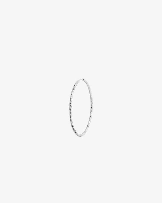 Maria Black Fine 14K White Gold Liv 25 Hoop Single Earring