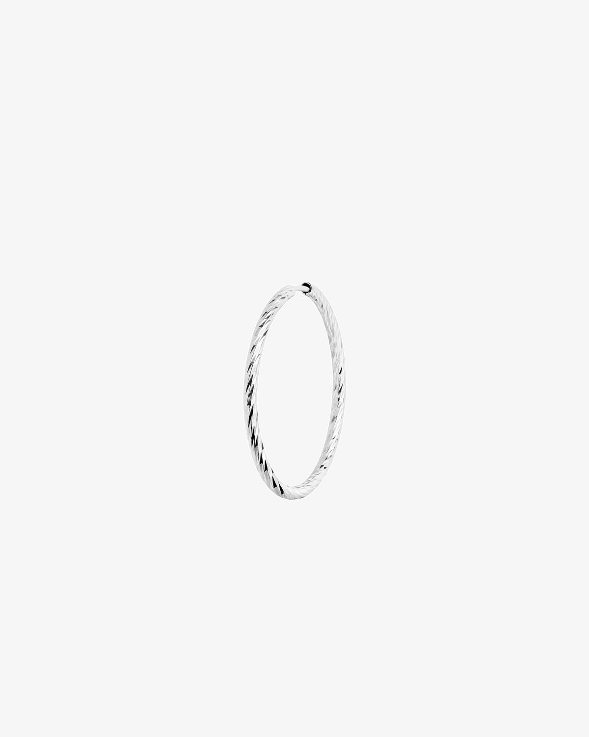 Maria Black Fine 14K White Gold Alba 25 Hoop Single Earring
