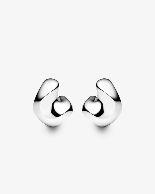 Maria Black Saddle Medium Earrings in 925 sterling silver