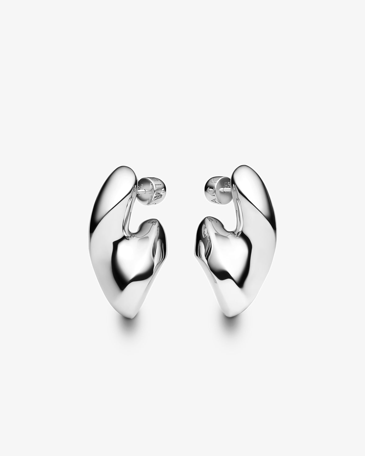 Maria Black Palomino Saddle Earrings in 925 sterling silver, pair view
