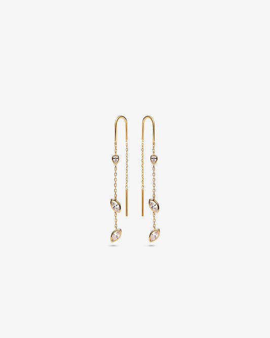 Maria Black Swift Earrings 02 in gold-plated sterling silver