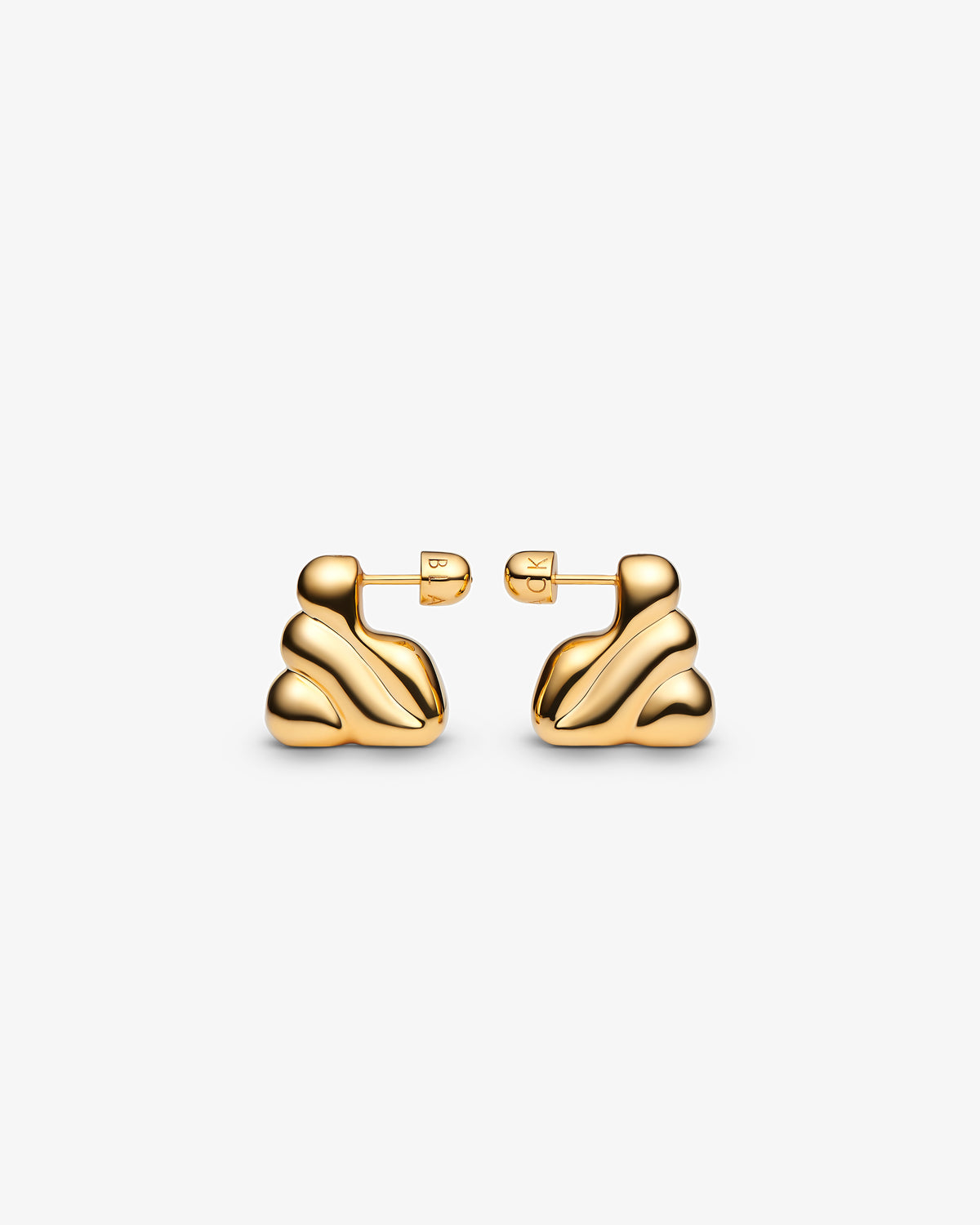 Maria Black Bogota Small Earrings in gold-plated sterling silver, pair view