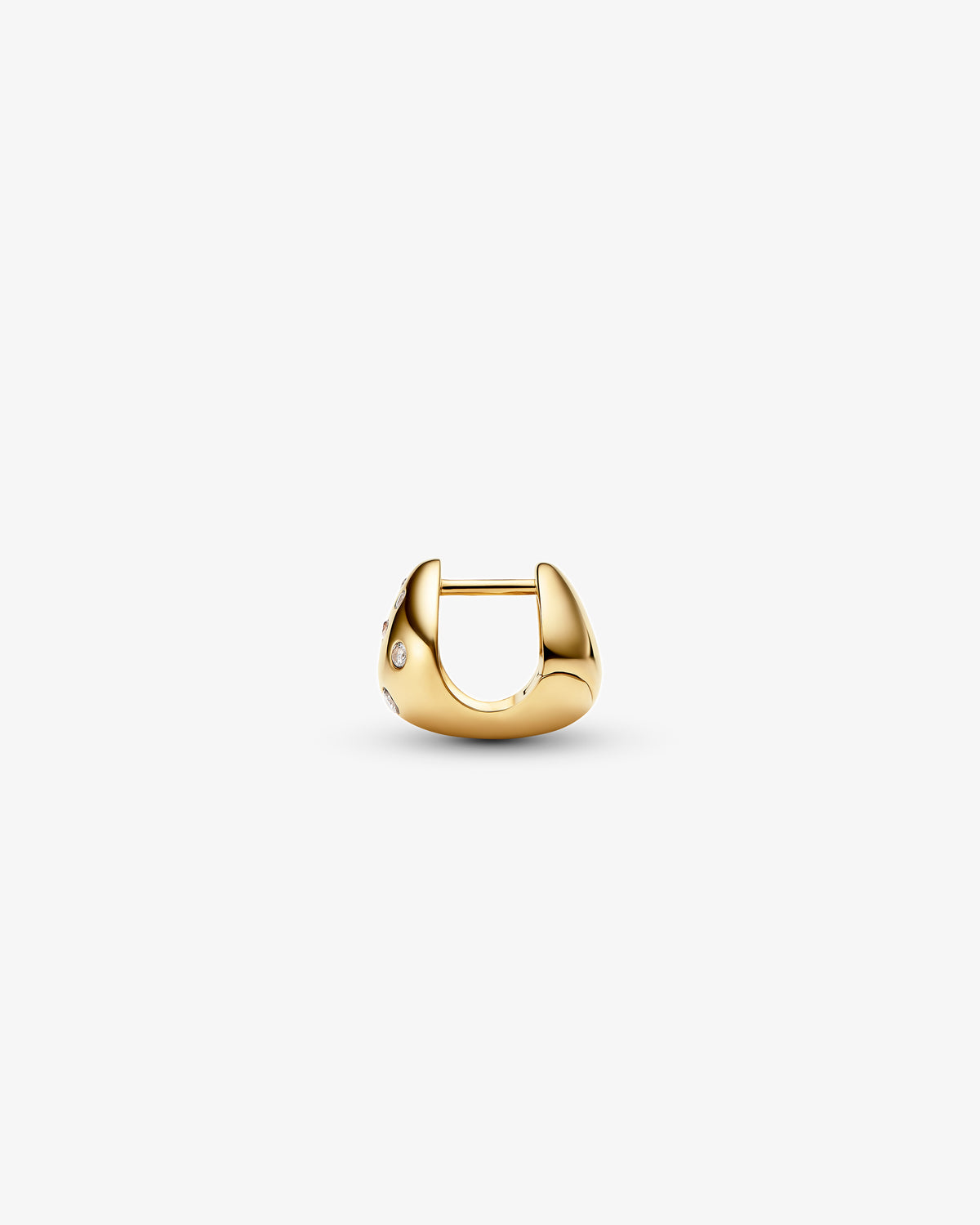 Maria Black Flynn Popcorn Huggie Single Earring in gold-plated sterling silver