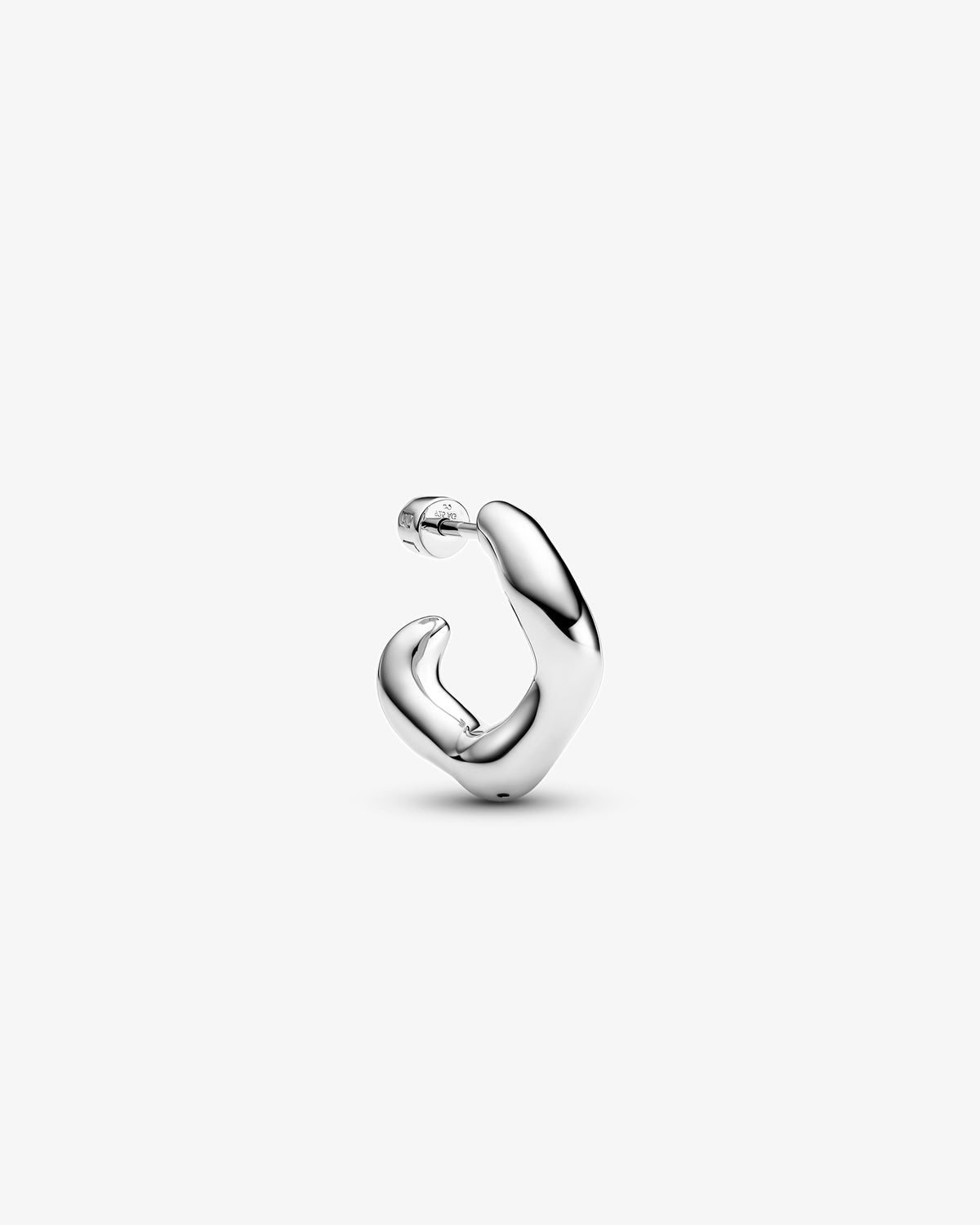 Maria Black Anil Small Hoop Single Earring in 925 sterling silver, front view