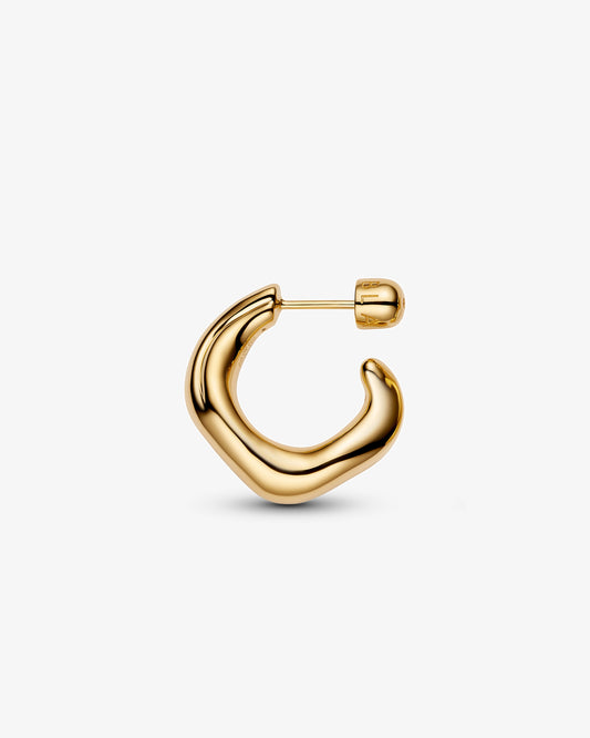 Maria Black Anil Large Hoop Single Earring in gold-plated sterling silver
