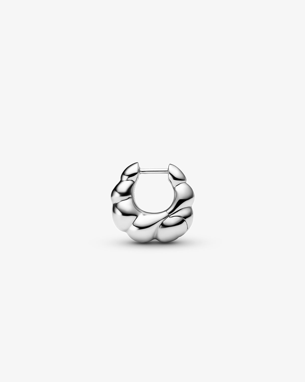 Maria Black Robe Huggie Single Earring in 925 sterling silver