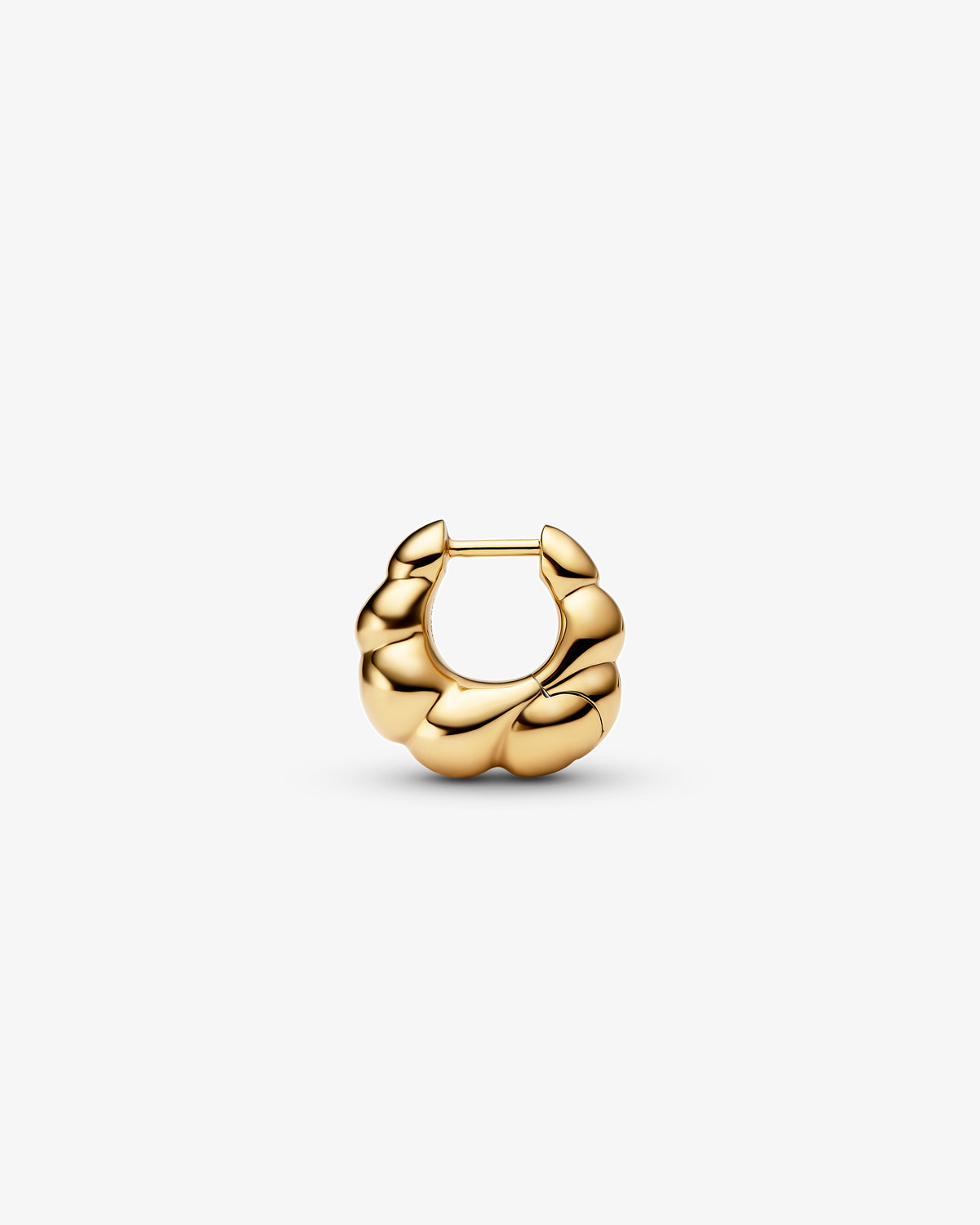 Maria Black Robe Huggie Single Earring in gold-plated sterling silver