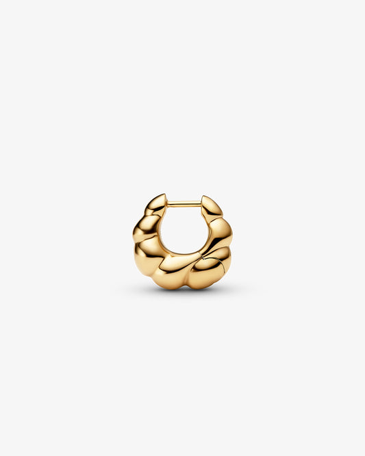 Maria Black Robe Huggie Single Earring in gold-plated sterling silver