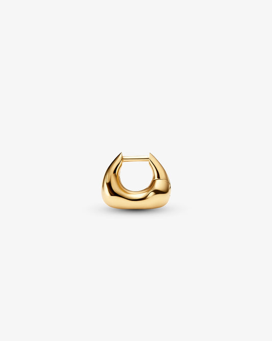 Maria Black Satchel Huggie Single Earring in gold-plated sterling silver