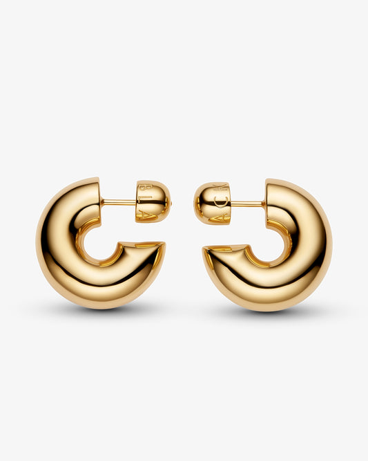 Maria Black Prima Large Hoops in gold-plated sterling silver