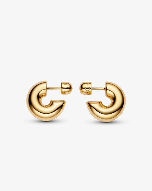 Maria Black Prima Medium Hoops in gold-plated sterling silver
