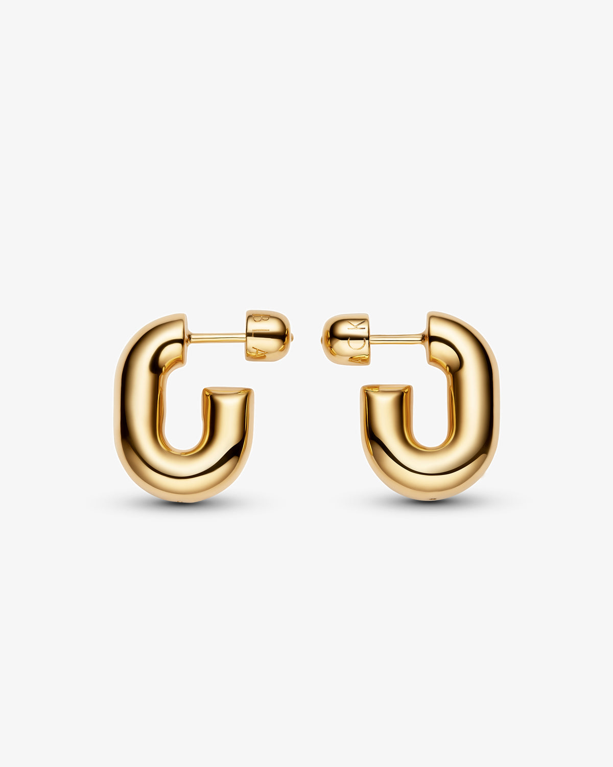 Maria Black Forma Small Hoops in gold-plated sterling silver