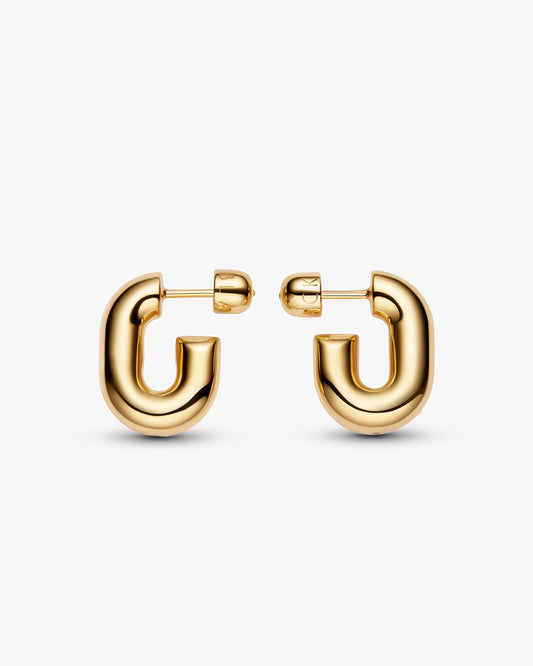 Maria Black Forma Small Hoops in gold-plated sterling silver
