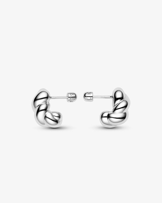 Maria Black Robe Small Earrings in 925 sterling silver