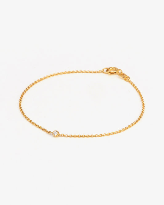 Wouters & Hendrix Gold 18K Gold Diamond Chain Bracelet
