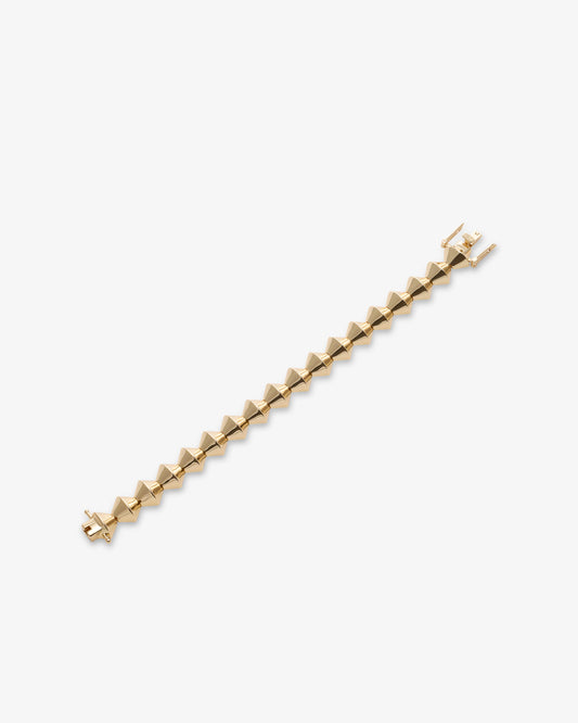 Eddie Borgo Small Honeycomb Bracelet in gold-plated brass