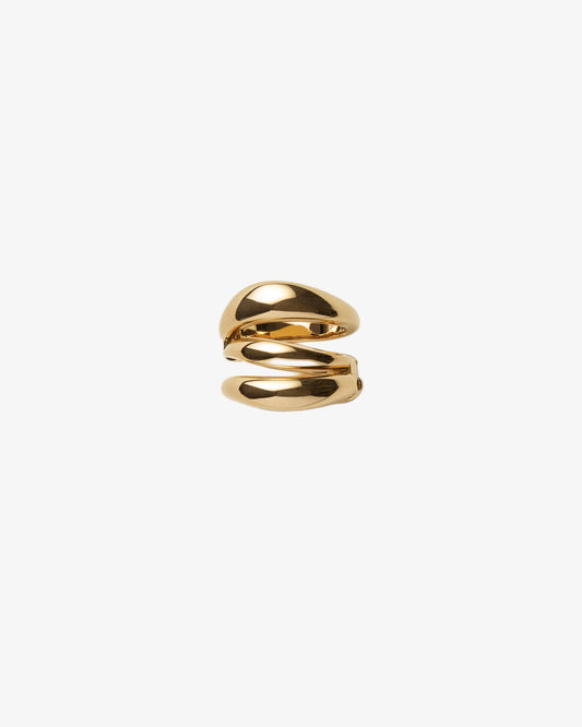 Panconesi Blow Up Forma Ring in 18-karat gold-plated brass