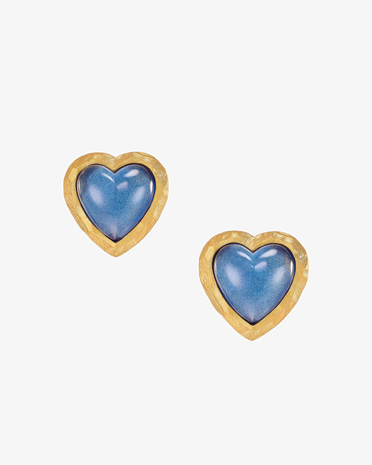 Anabela Chan Blueberry Heart Earrings