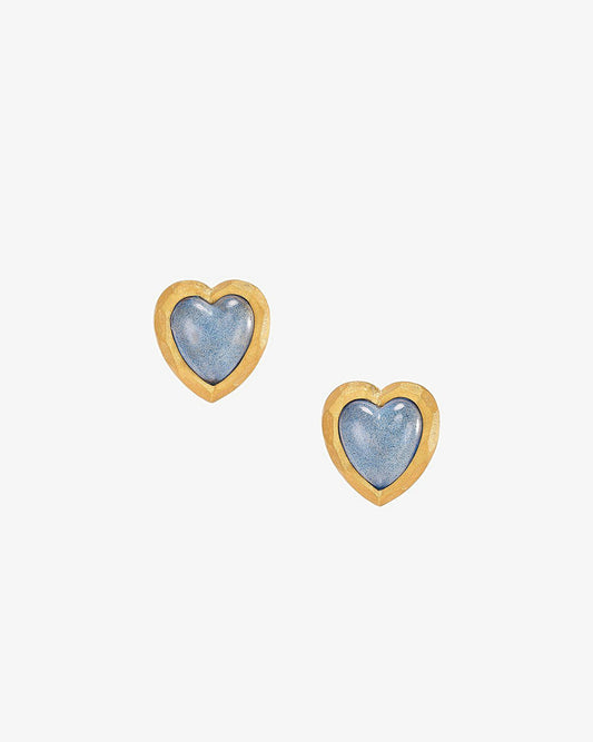 Anabela Chan Blueberry Heart Studs