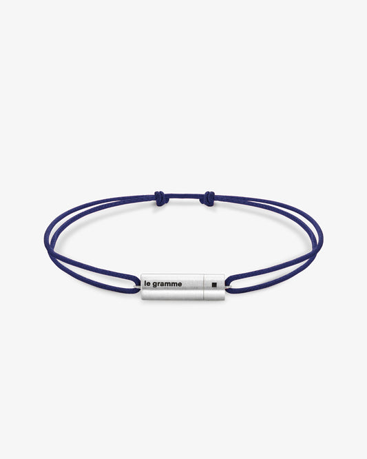 Le gramme 5g cable navy cord bracelet