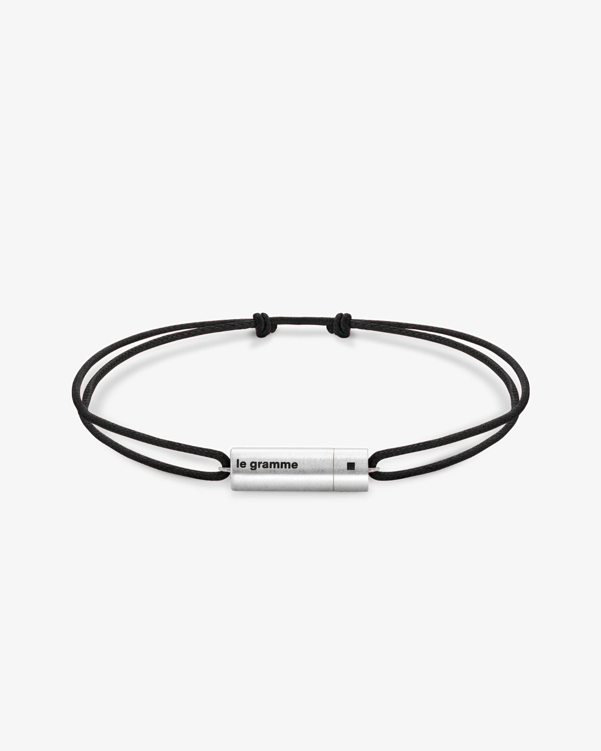 Le gramme 5g cable black cord bracelet