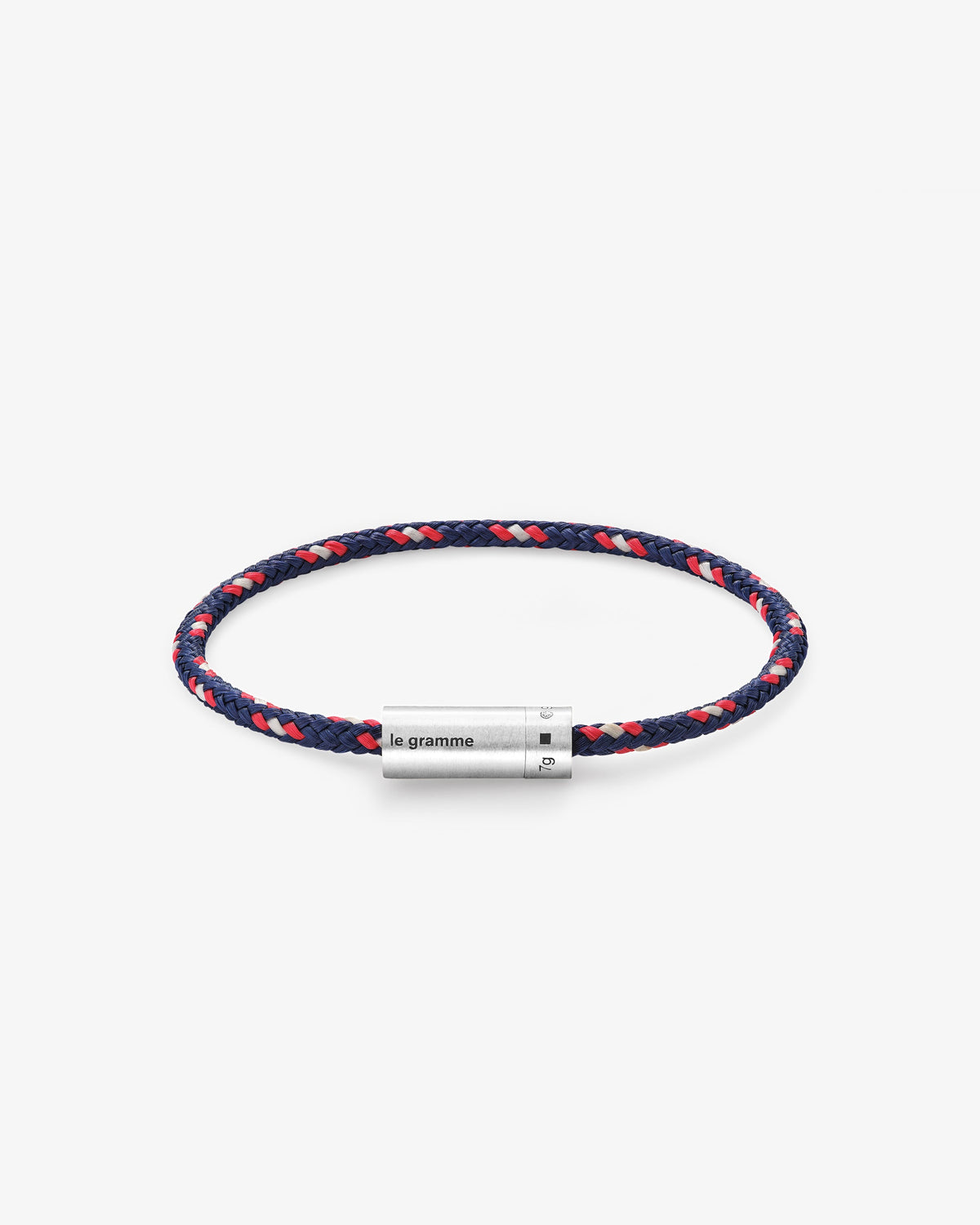 Le gramme 7g brushed navy red technical nato bracelet