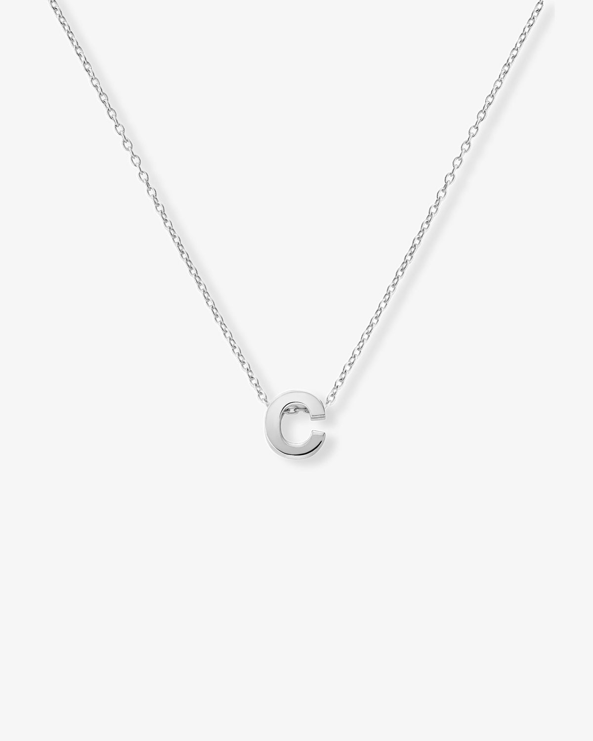 Le gramme 1g polished alphabet necklace