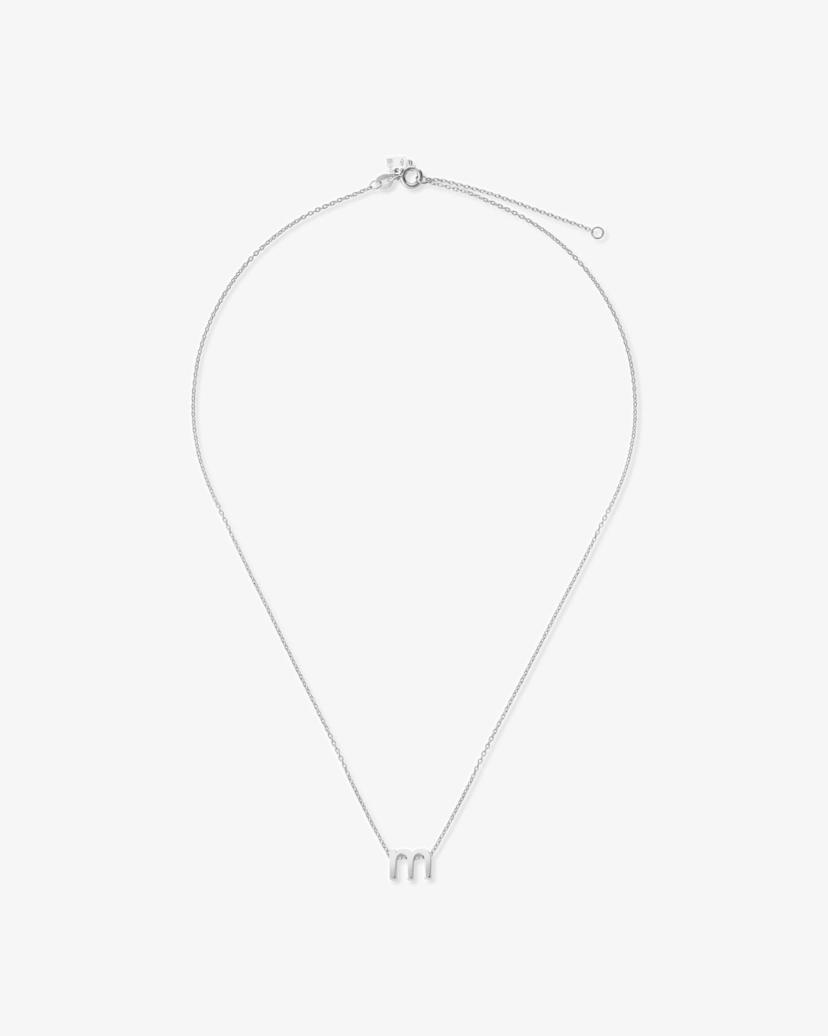 Le gramme 1g polished alphabet necklace
