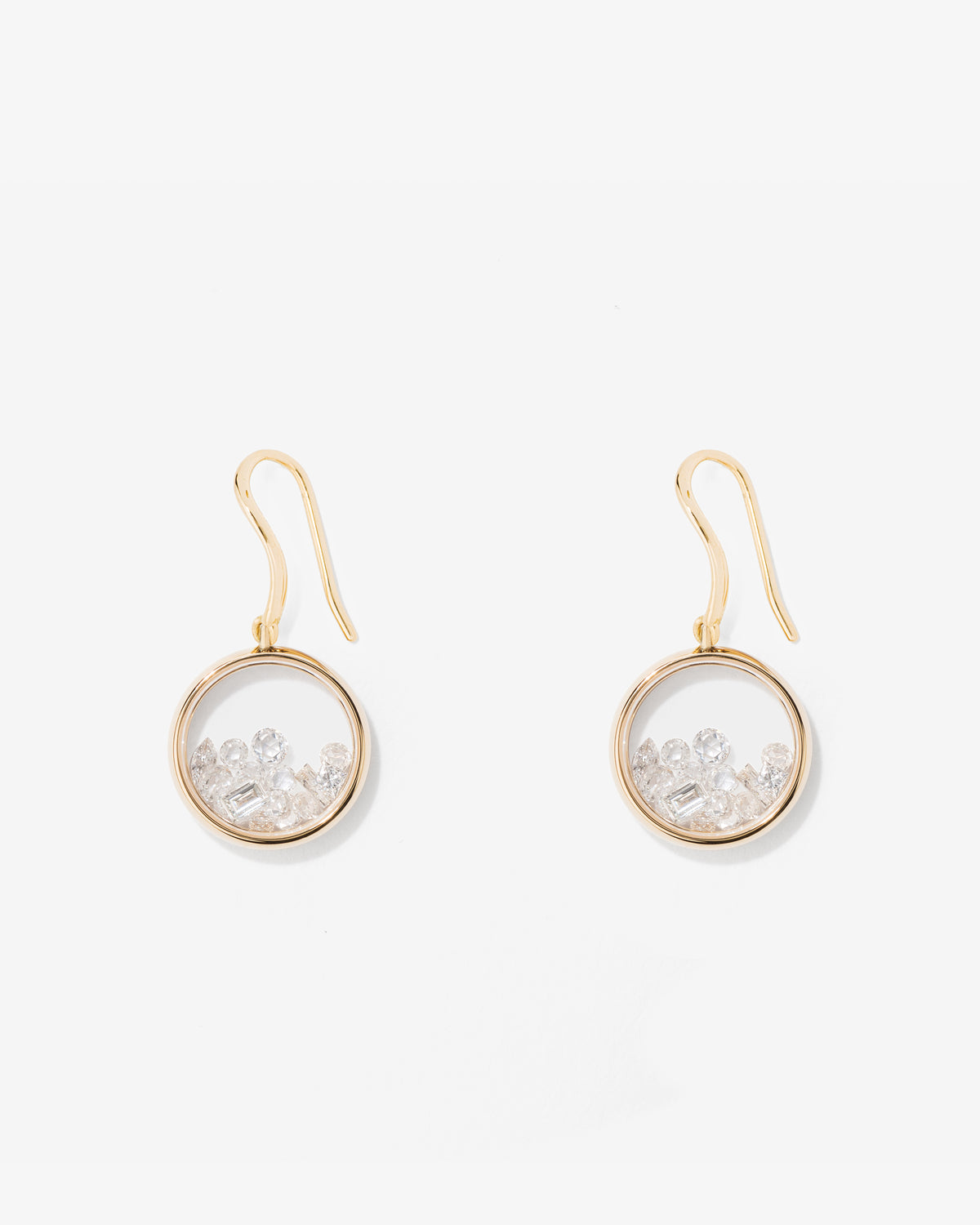 Aurelie Bidermann Fine 18K Gold Chivor Diamond Drop Earrings