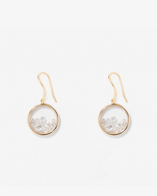 Aurelie Bidermann Fine 18K Gold Chivor Diamond Drop Earrings