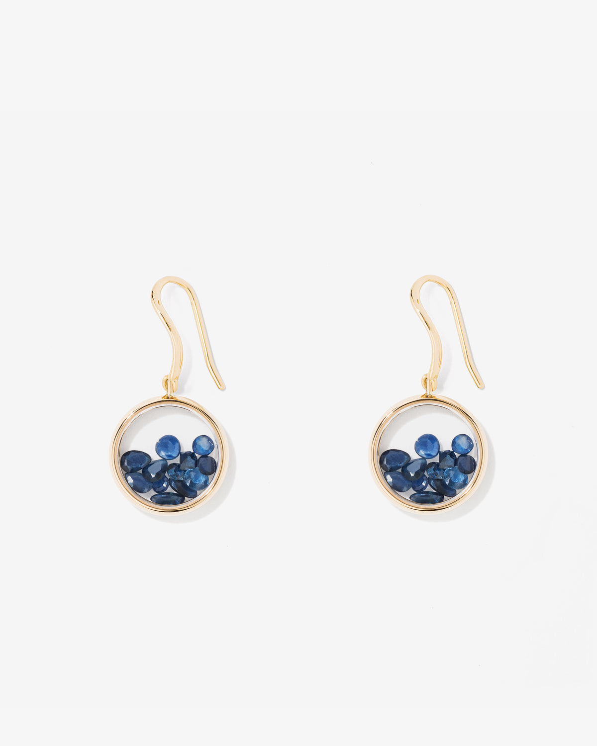 Aurelie Bidermann Fine 18K Gold Chivor Sapphire Drop Earrings
