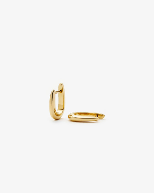 Missoma Claw Huggie Earrings in gold-plated brass