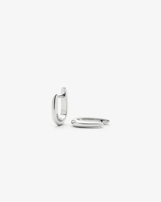 Missoma Claw Huggie Earrings in silver-plated brass