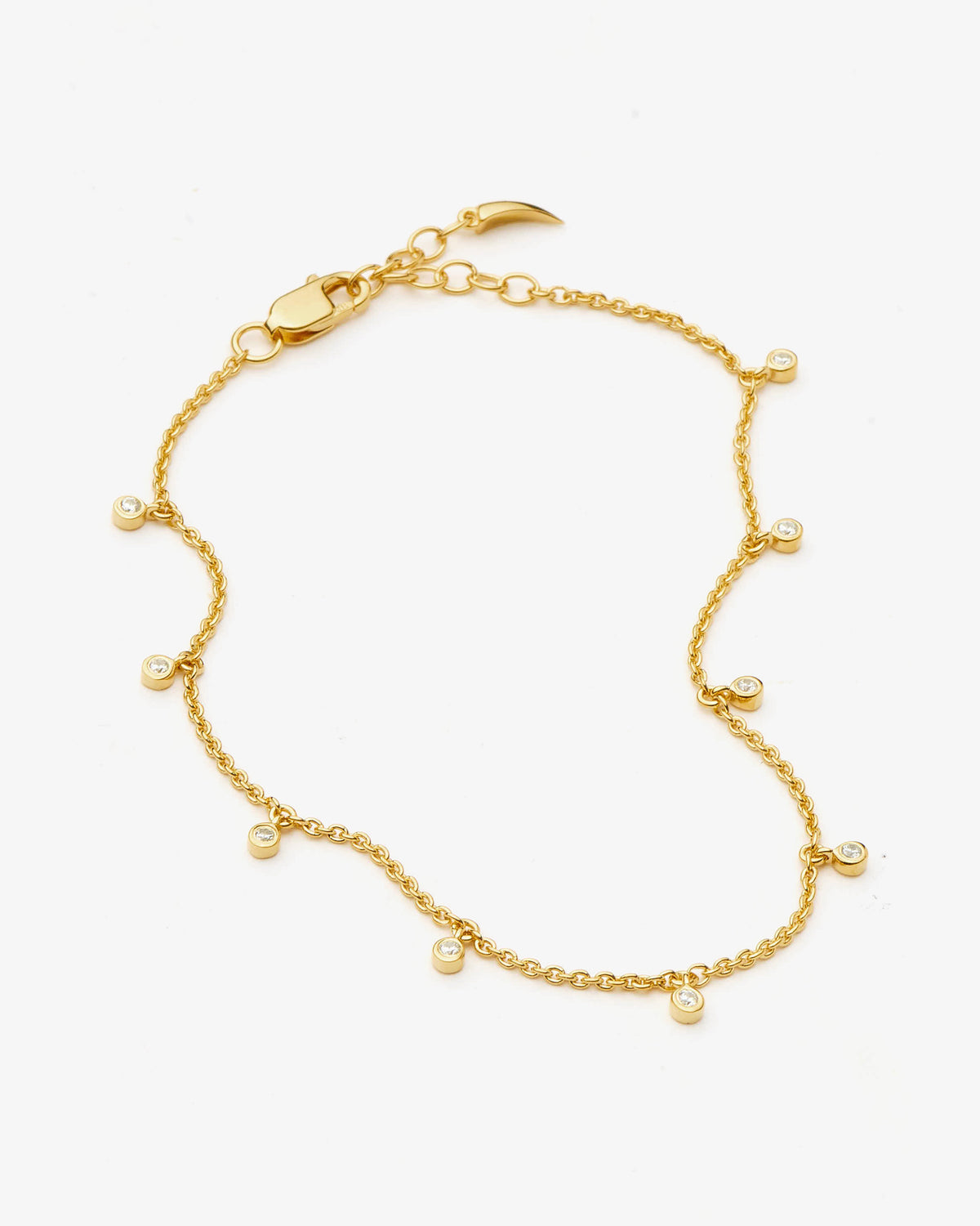 Missoma Interstellar Drop Bracelet in gold-plated sterling silver, view 2