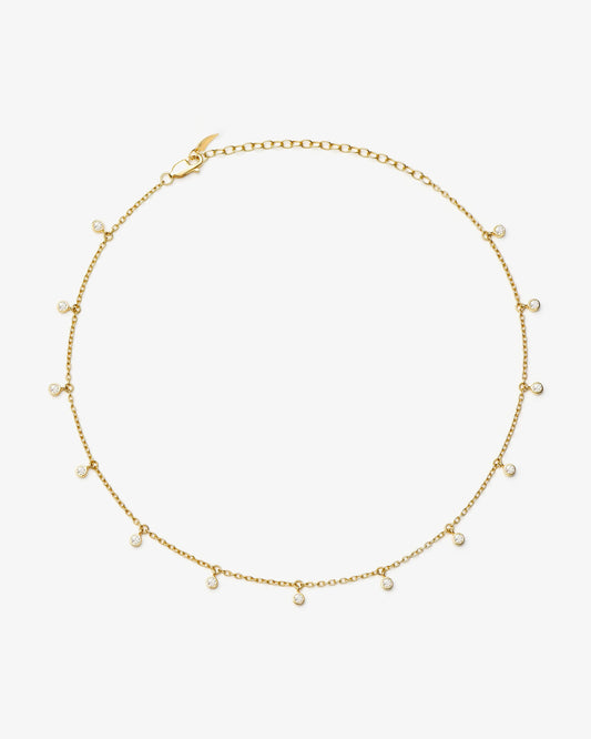 Missoma Interstellar Drop Choker in gold-plated sterling silver