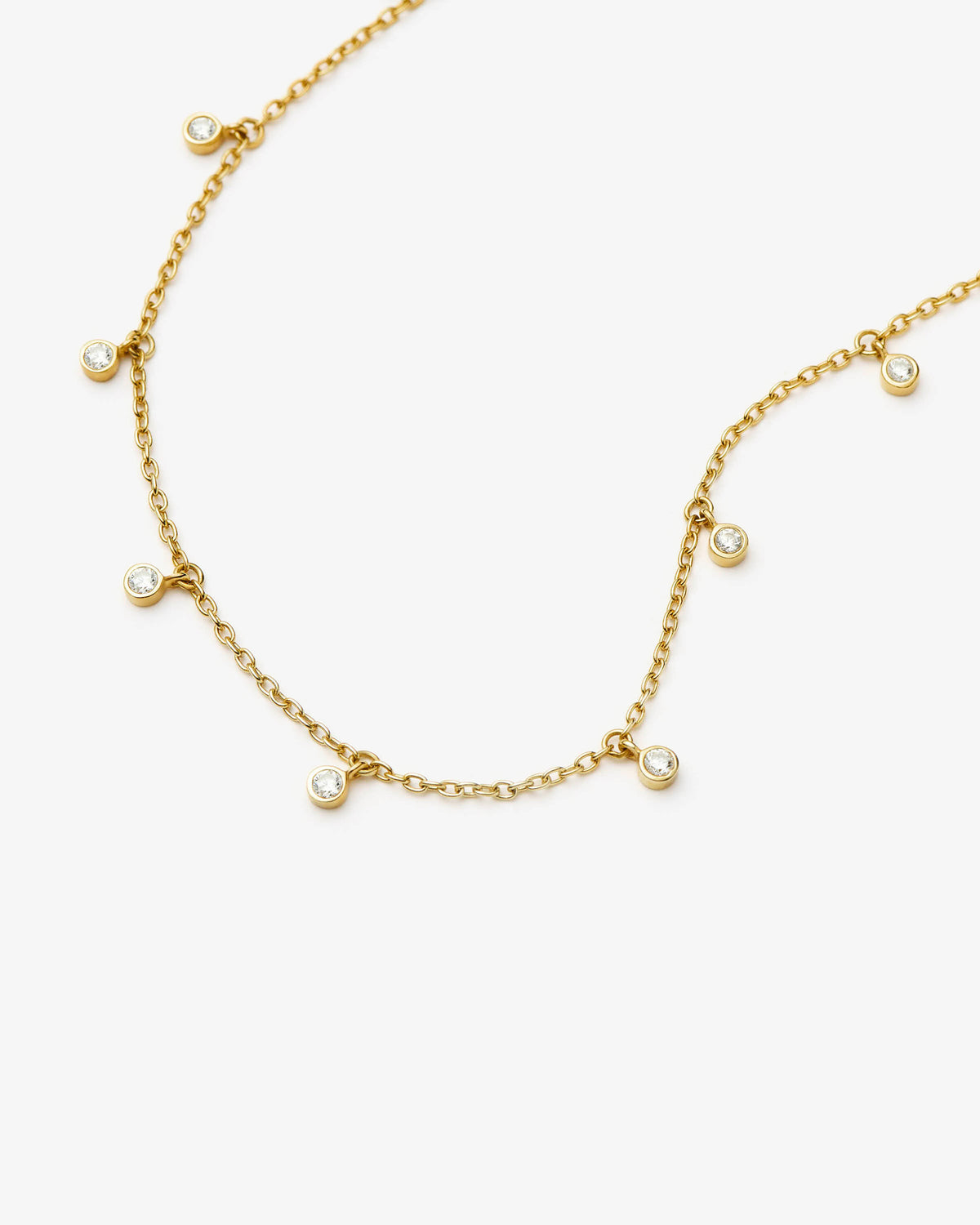 Missoma Interstellar Drop Choker in gold-plated sterling silver, view 3