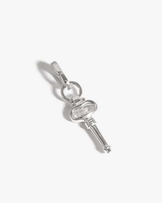 Missoma Key Clip-On Pendant in silver-plated brass