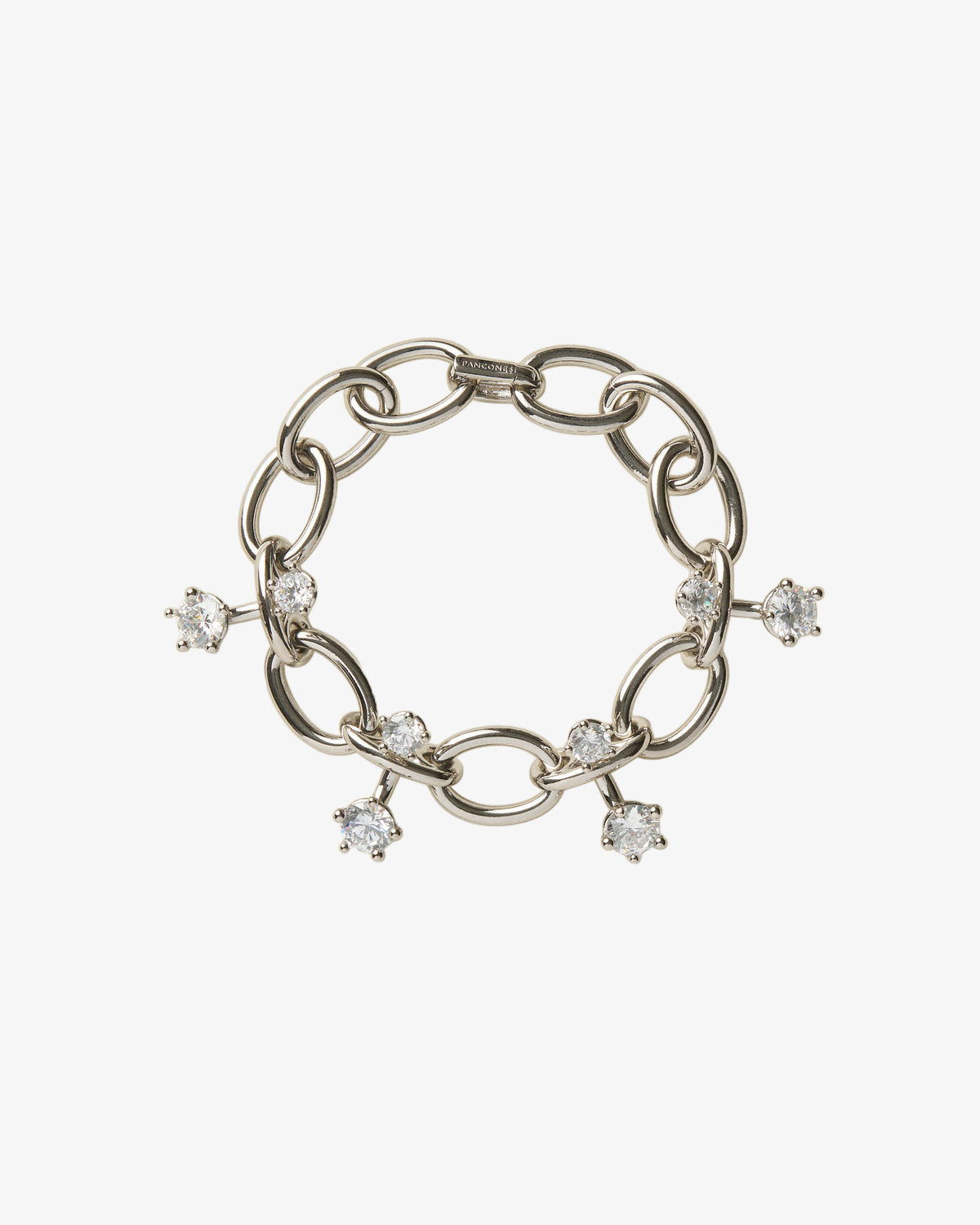 Panconesi Diamanti Chain Bracelet in rhodium-plated brass