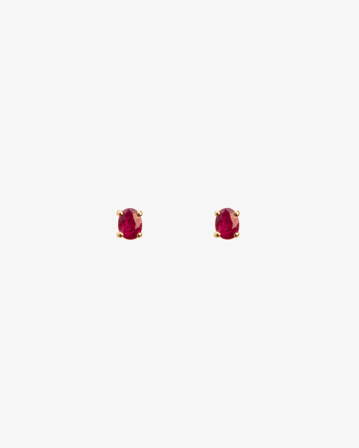Wouters & Hendrix Gold 18K Gold Ruby Stud Earrings