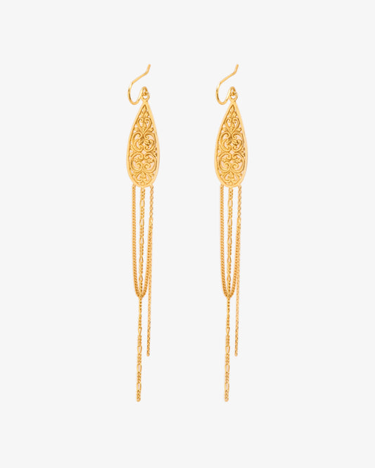 Wouters & Hendrix Gold 18K Gold Filigree Hook Earrings