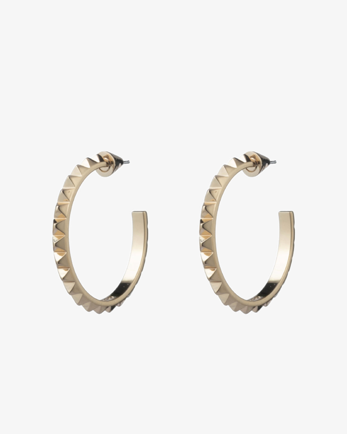 Pyramid Hoop Earrings