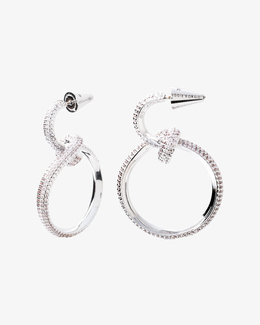 Eddie Borgo Pavé Curled Hoop Earrings