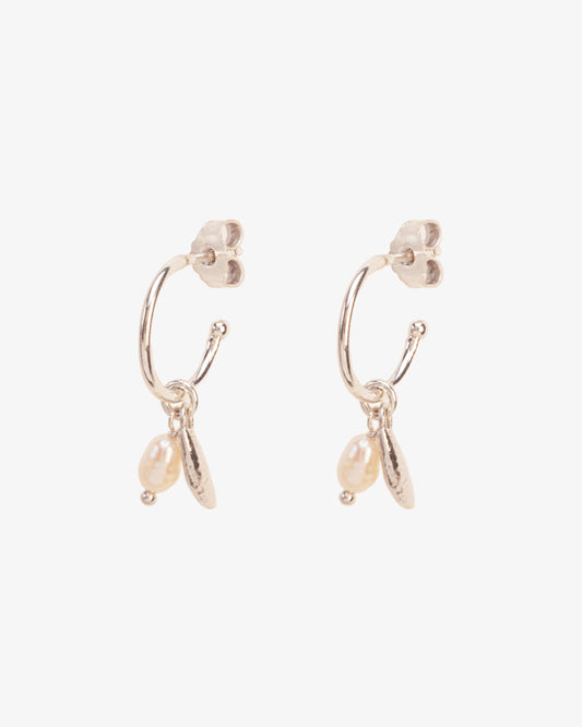 Wouters & Hendrix Leaf and Pearl Hoops
