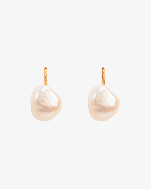 Wouters & Hendrix Large Pearl Leverback Earrings