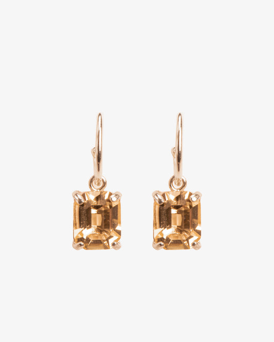 Wouters & Hendrix Citrine Crystal Hoop Earrings