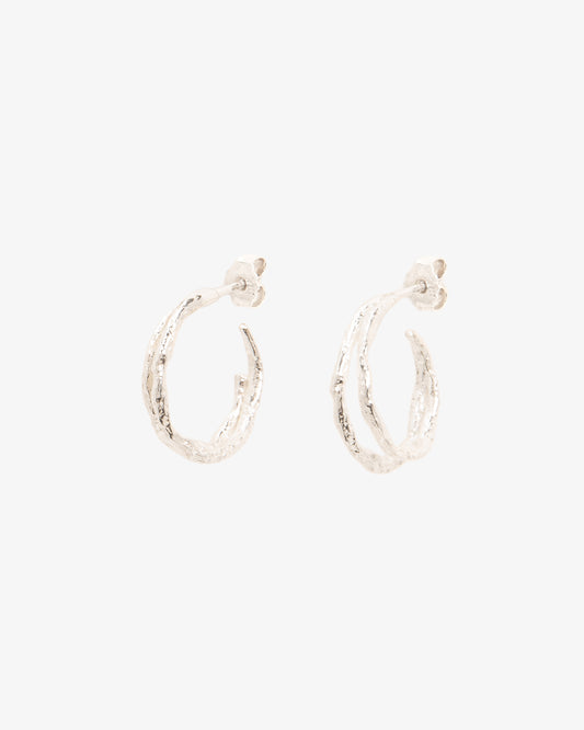 Double Branch Hoop Earrings