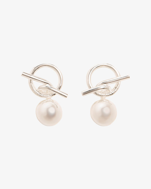 Wouters & Hendrix T-Bar and Sphere Earrings
