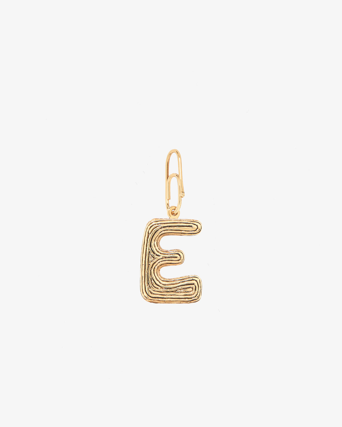 Aurelie Bidermann Mini E Pendant in gold-plated brass