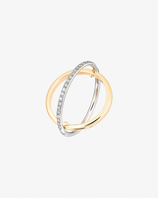 Charlotte Chesnais Fine 18K Gold Eclipse Diamond Band