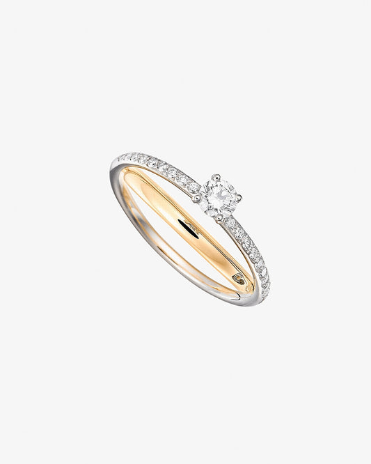Charlotte Chesnais Fine 18K Gold Eclipse Diamond Ring